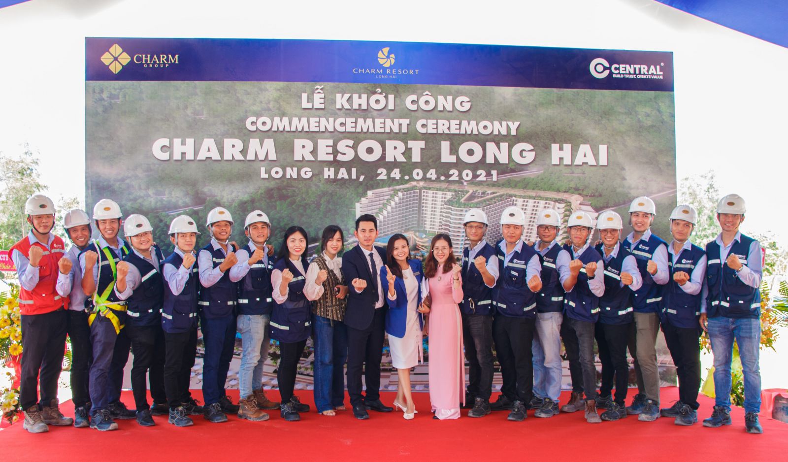 Tập đoàn Charm Group và Central tiến hành lễ khởi công Charm Resort Long Hải