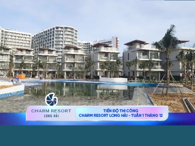 Tiến độ charm resort long hải - tuần 1 tháng 12